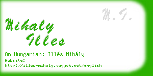 mihaly illes business card